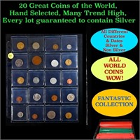 20 Great Coins of the World, hand selected, many t