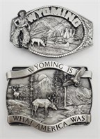 (NO) Wyoming Belt Buckles (2-1/4" × 3-1/4" long)