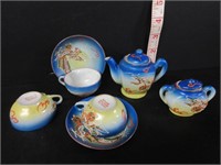 PARTIAL MINI OCCUPIED JAPAN TEA SET