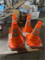 COLLAPSIBLE CAUTION CONES 16" TALL