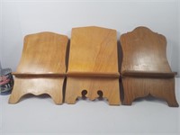 3 lutrins pliables en bois