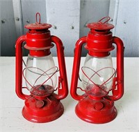 2 Red Lanterns, both have wicks