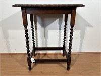 English Oak  Jacobean Lamp Table