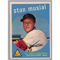 1959 Topps Stan Musial Crease Free