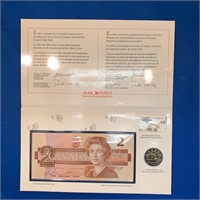 1995 Canada Post Collectors Bank Note and Coin Set