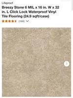 Click Lock Waterproof Vinyl Tile Flooring