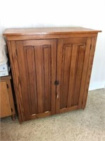 Pine Raised Panel Jelly Cupboard