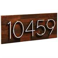 Rustic Wood Address Plaque Sign - House Number -