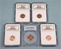 (5) 1995 Double Die Lincoln Memorial Cents