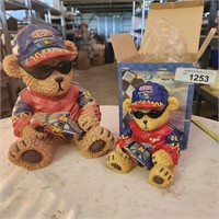 Vintage 10” Tall Resin NASCAR Jeff Gordon Bear