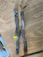 2 HORSE GIRTHS, APPEAR TO BE LEATHER