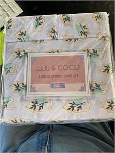Lulu & Coco 3pc Full Size Twigs Sheet Set