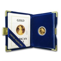 1988-p 1/10oz Pf American Gold Eagle W/ Box & Coa