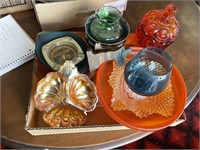 Assorted Coloured Glassware