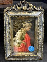 ORNATE MIRROR FRAME WITH PORTRAIT