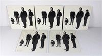 (5)The Stranglers Vinyl Record Sleeve PROMO Pieces