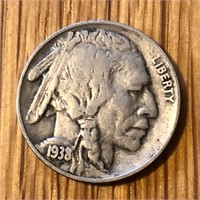 1938 D Buffalo Nickel