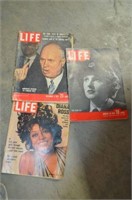 3 LIFE MAGAZINES -- JAN 1942, DEC 1957, DEC 1972