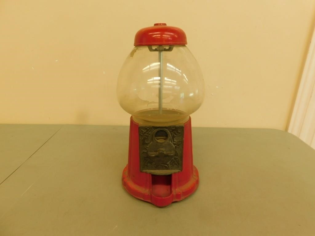 Antique Metal Gumball Machine