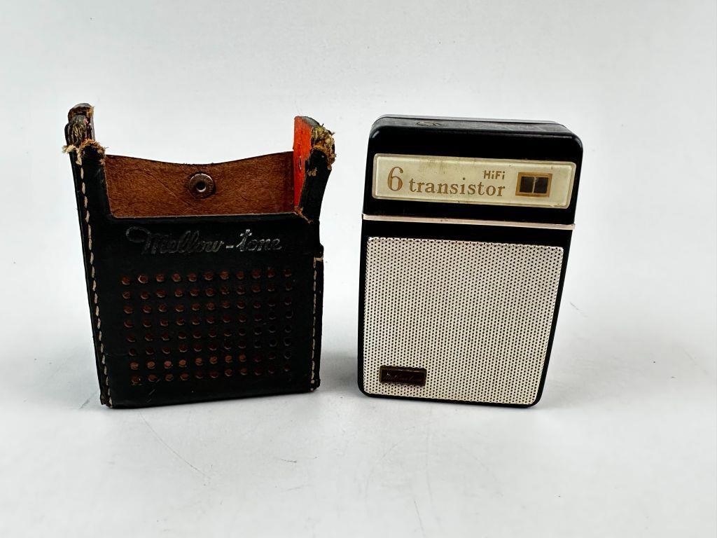 Mellow-Tone HiFi 6 Transistor Mini Radio w/ Case