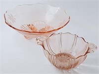 Depression Glass Etched Bowl