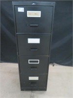 METAL BLACK 4-DRAWER FILING CABINET