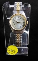 Pulsar Gold + Silver Tone Date Watch Works