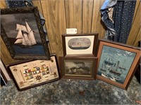 Framed Nautical & Steamboat Pictures