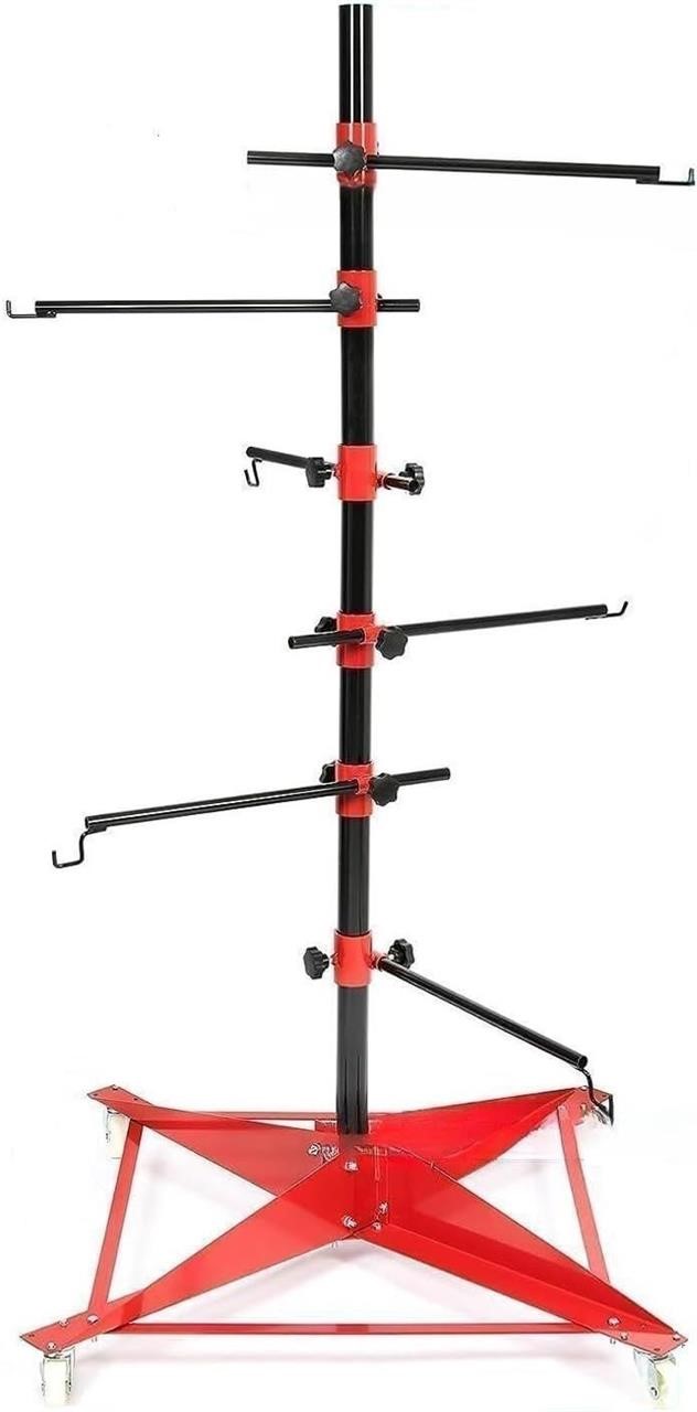 Heavy Paint Stand with Casters Adjustable Center