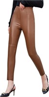 P4433  Whattry Faux Leather Legging Jegging S