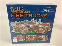 CLASSIC AMERICAN FIRE TRUCKS PUZZLE - NIB