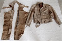 Antelope Creek leather jackets/ chaps size 44