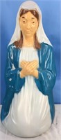 Virgin Mary blowmold 12” wide x 26.5” tall