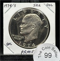 1974-S Eisenhower Dollar 40% Silver Proof