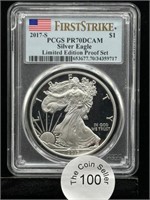 2017 S Proof American Silver Eagle First Strike $1