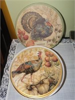 Fresco Bird plates, 8"d NIB