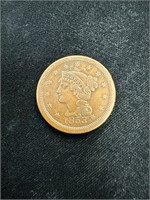 1853 Braided Hair Liberty Head Large Cent