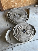 Two fire water hoses