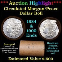 ***Auction Highlight*** Morgan/Peace $1 Mixed Roll