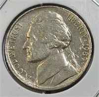 1989 P. Jefferson nickel