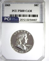 1963 Franklin PR69 CAM LISTS $850