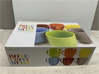 Yedi Houseware Bone China Mugs Assorted Colors