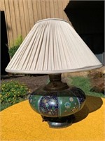 Lovely Bulbous Cloisonne Japanese Lamp