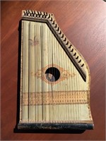 Antique Zither / Lyre 20" Tall
