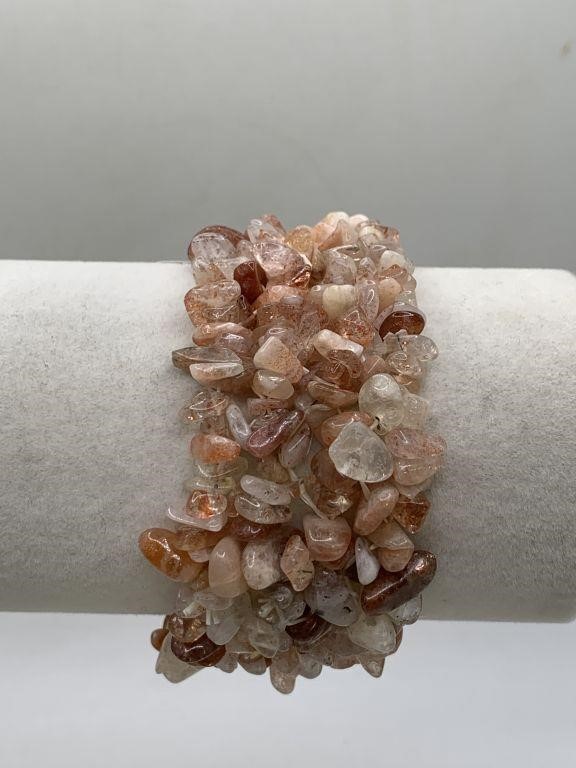 MASAI SUNSTONE BEAD BRACELET