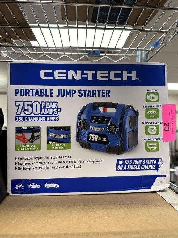 CEN-TECH PORTABLE JUMP STARTER