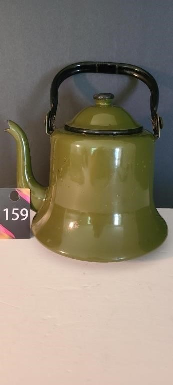 Vintage Enamel Tea Pot