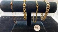 4pc box/figure eight chain Bracelet lot
