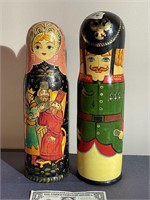 2 Authentic Russian Nesting Dolls