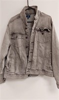 George grey Jean jacket. Sz XL. In great